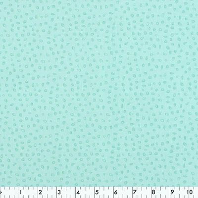 Fabric Creations Turquoise with Dark Green Acorns Cotton Fabric by the Metre