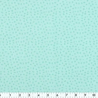 Fabric Creations Turquoise with Dark Green Acorns Cotton Fabric by the Metre