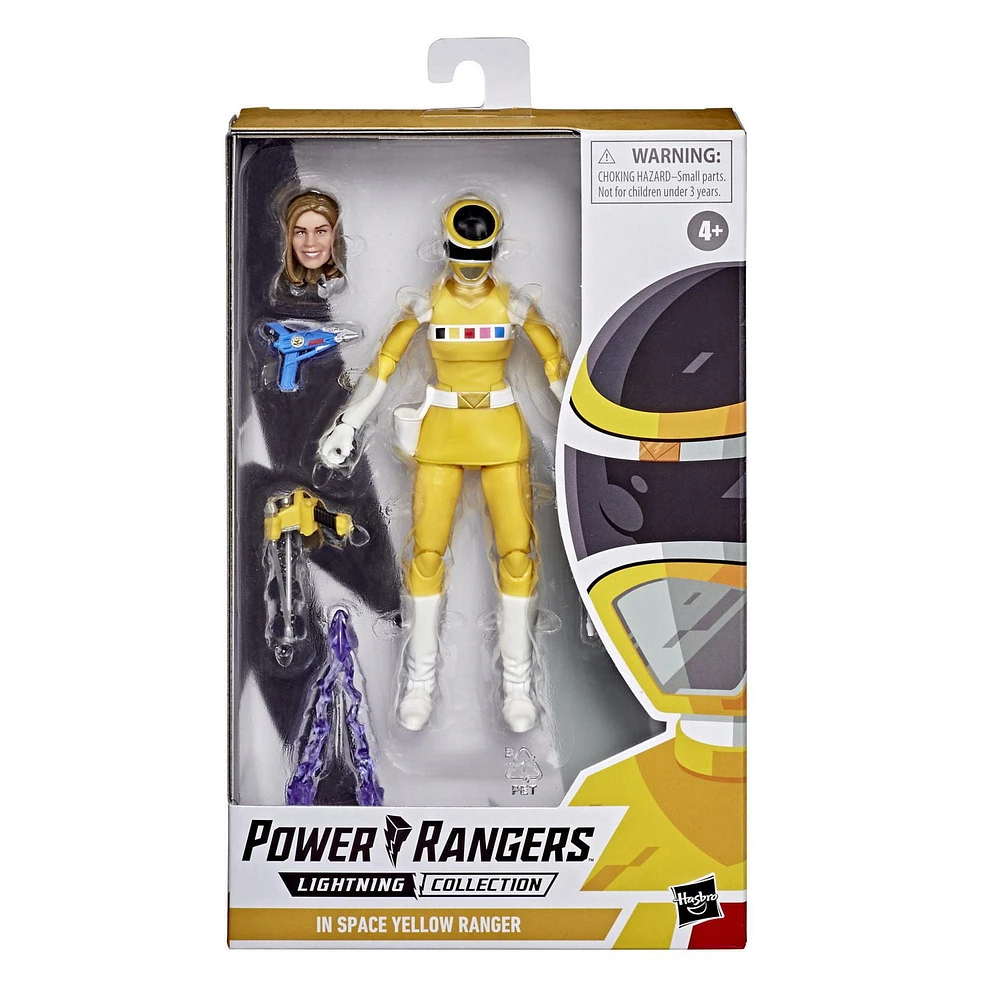 Power Rangers Lightning Collection In Space Yellow Ranger 6-Inch Premium Collectible Action Figure Toy with Accessories