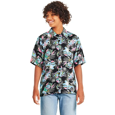 Chemise de villégiature Stitch Disney pour garçons Tailles TP–TG