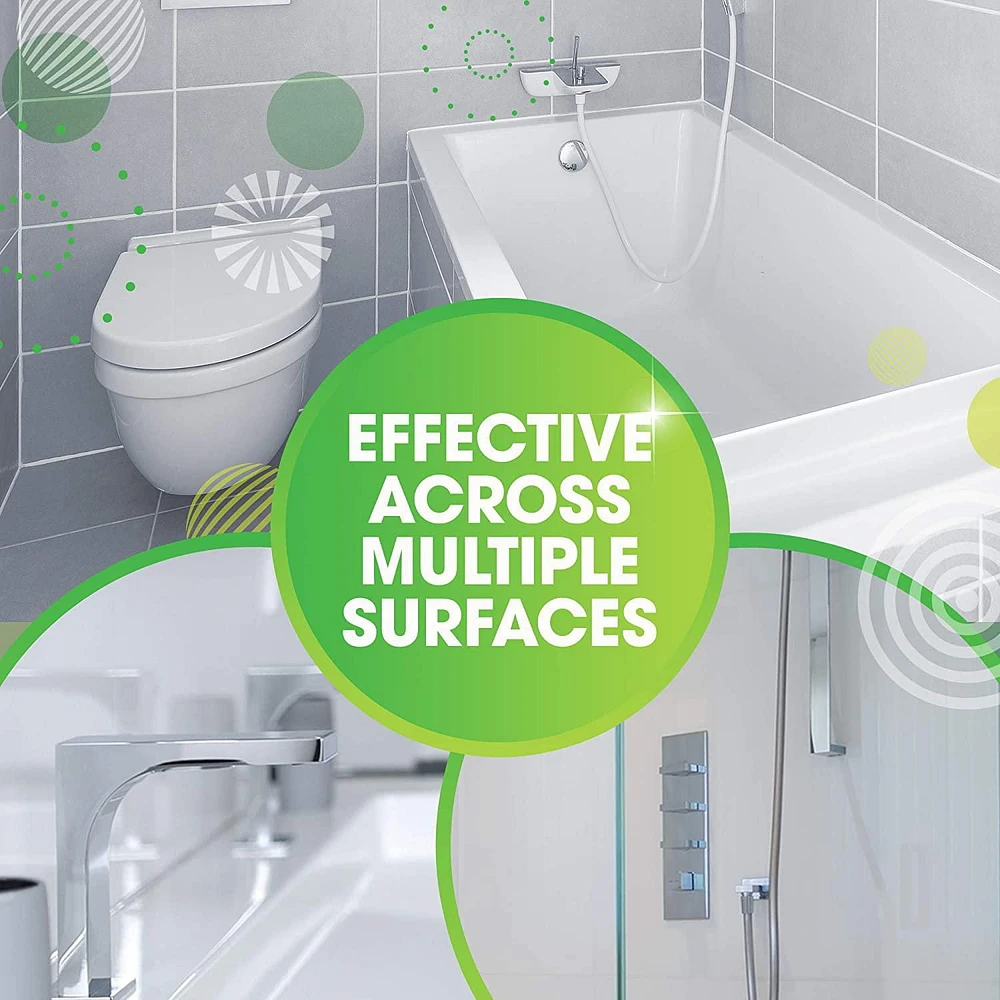 Scrubbing Bubbles Désinfectant Chasseur de saleté de salle de bain, Détruit les germes dans les baignoires, sur les murs de douche et bien plus, parfum Rosée du matin, 623g