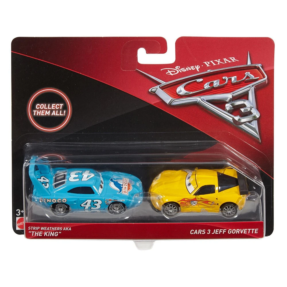 Disney/Pixar Cars 3 Jeff Gorvette & King Vehicle 2-Pack