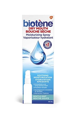 Biotene Dry Mouth Moisturizing Spray, 44 mL, 44mL Gentle Mint