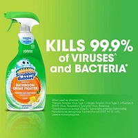 Scrubbing Bubbles® Bathroom Cleaner and Disinfectant Spray, Kills Germs on Tubs, Shower Walls and More, Citrus Scent, 946mL, 946mL, Citrus Scent