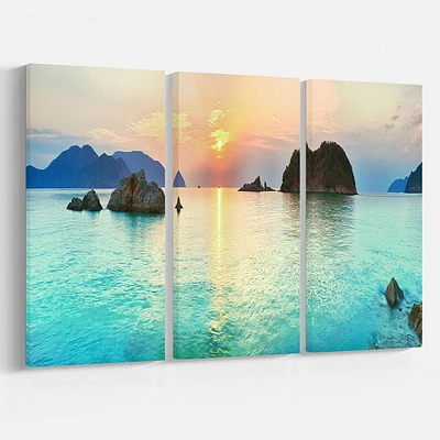 Designart Sunrise Panorama Canvas Wall Art