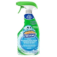 Scrubbing Bubbles Désinfectant Chasseur de saleté de salle de bain, Détruit les germes dans les baignoires, sur les murs de douche et bien plus, parfum Rosée du matin, 946 mL 946 mL, parfum rosée du matin