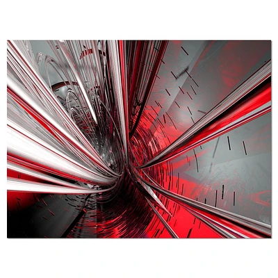 Designart Fractal 3D Deep into Middle Canvas Wall Art