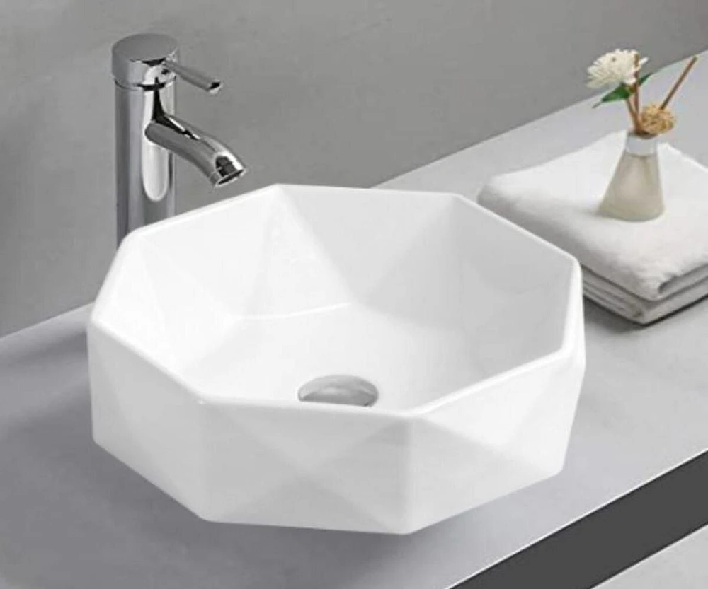 DROP Bath and Kitchen DR091339 Bathroom Vessel Sink Set