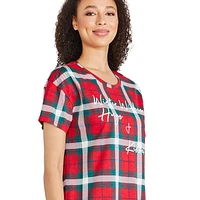Chemise de nuit à encolure ras du cou George pour femmes