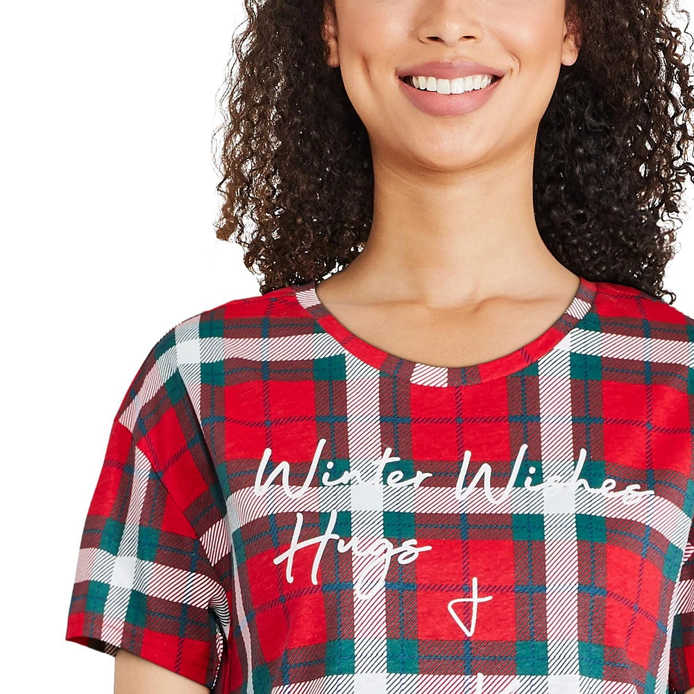Chemise de nuit à encolure ras du cou George pour femmes