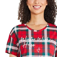 Chemise de nuit à encolure ras du cou George pour femmes