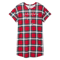 Chemise de nuit à encolure ras du cou George pour femmes