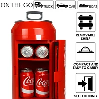 Coca-Cola Can Cooler, Portable Beverage Chiller for Cans, Ideal for Home, Office & On-the-Go