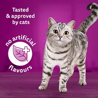 Whiskas Meaty Selections Chicken & Tender Beef Dinner Paté Variety Pack Adult Wet Cat Food, 12x100g