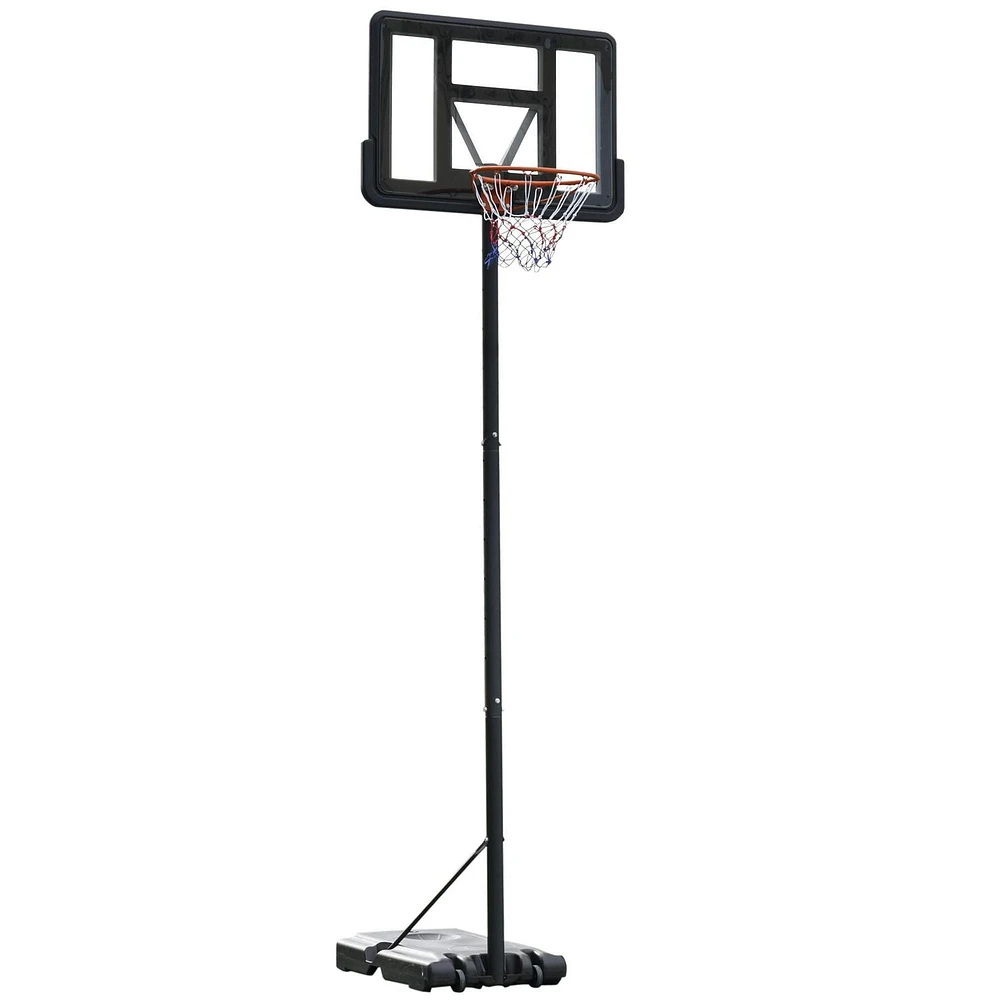 Soozier Basketball Stand and Hoop Backboard Adjustable w/ Wheels For Youth