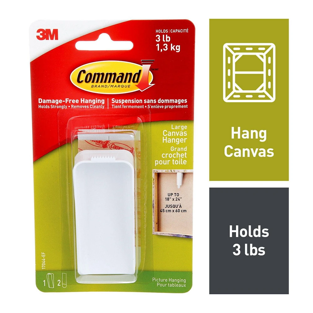 Command™ Canvas Picture Hanger 17044-EF, Large, Command™ Hanger 17044-EF