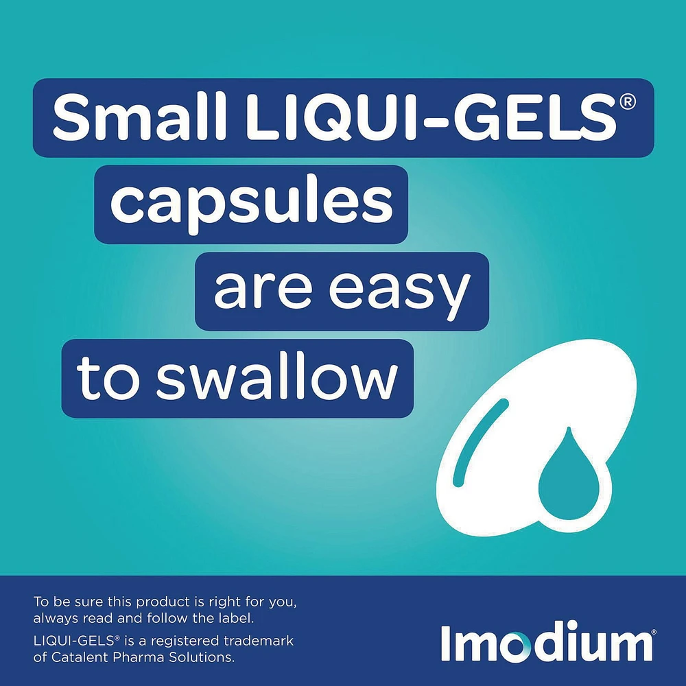 Imodium Diarrhea Relief, Liqui-Gels, 24 Count