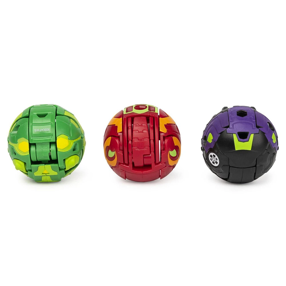 Bakugan, Starter Pack 3 personnages, Dragonoid Ultra, Figurines Armored Alliance articulées à collectionner