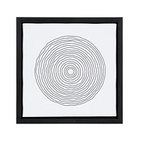 hometrends Olio Concentric Shapes Framed Canvas Art Set