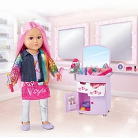 My Life As Hair Salon Play Set for 18-Inch Dolls, For a beauty makeover