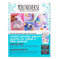 YOUniverse Crystal-Growing Unicorn, DIY Crystal Growing Kit, Age: 8+