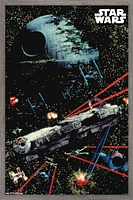 Star Wars: Saga - Space Battle Wall Poster, 22.375" x 34"