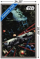 Star Wars: Saga - Space Battle Wall Poster, 22.375" x 34"