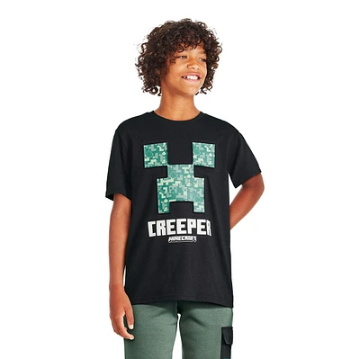 T-shirt avec imprimé Minecraft pour garçons