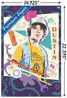 Netflix Stranger Things: Season 3 - Dustin Wall Poster, 14.725" x 22.375" Framed