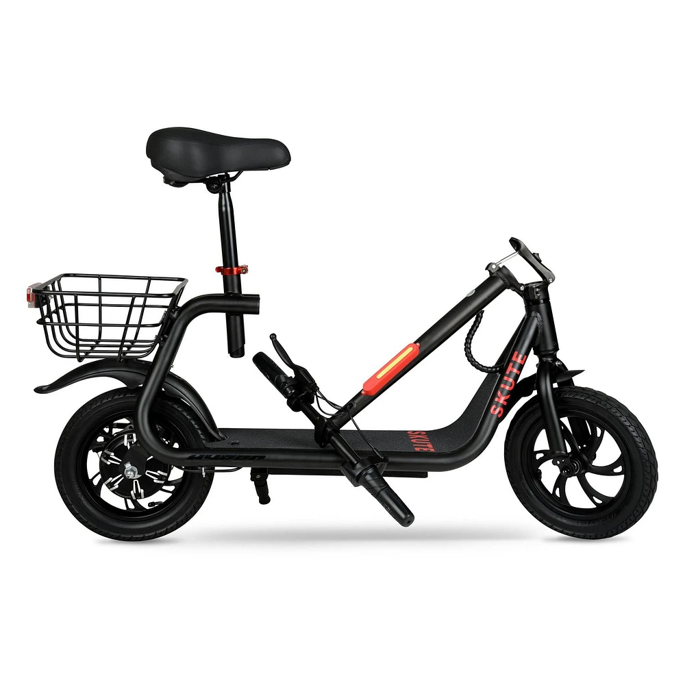 Hyper 36V Skute Commute, 12" Seated Electric Scooter w/Basket, 250W Motor, "36 V Commute<br>E-Scooter"