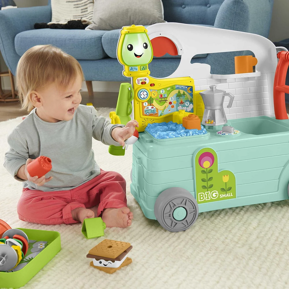 ​​Fisher-Price Laugh & Learn 3-in-1 On-the-Go Camper - English & French Edition