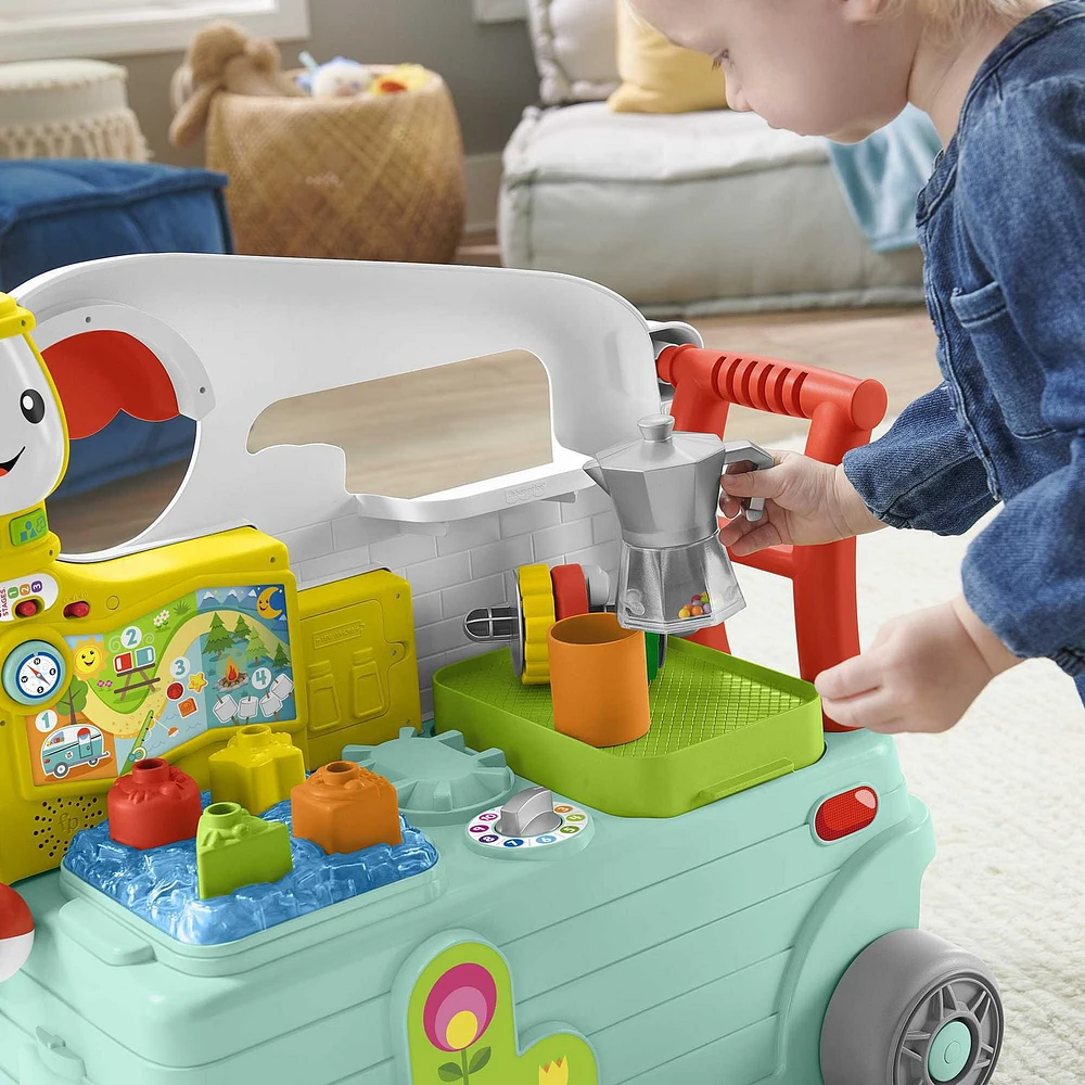 ​​Fisher-Price Laugh & Learn 3-in-1 On-the-Go Camper - English & French Edition