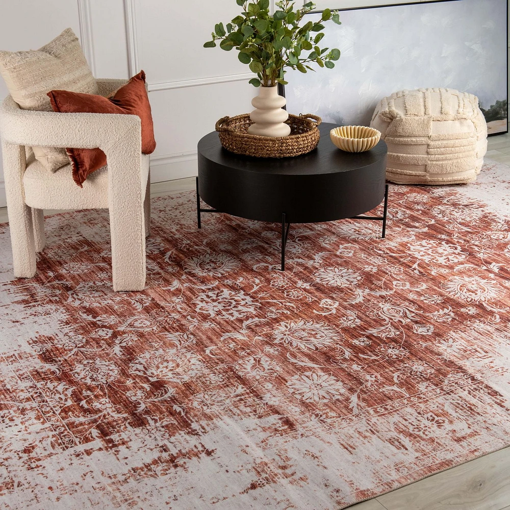 Rug Branch Emir Collection Traditional Oriental Distressed Water-Repellent Area Rug