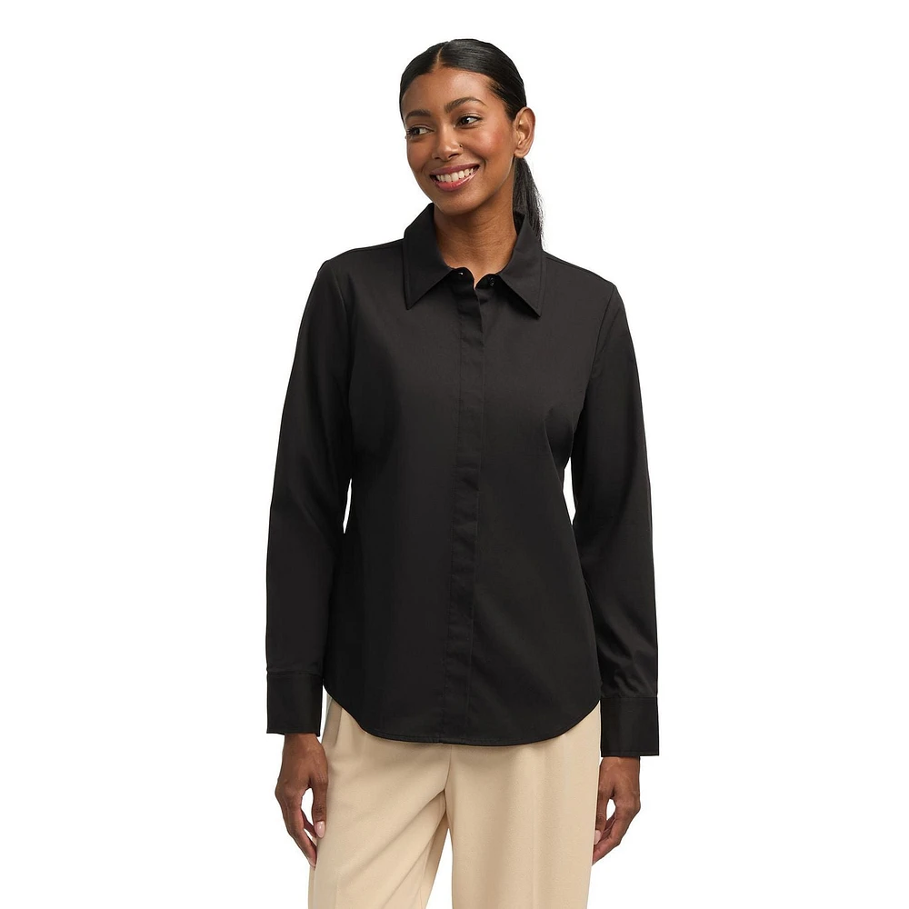 Mexx Women’s Stretch Poplin Shirt, Sizes: XS-XXL