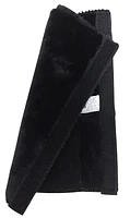 AUTO DRIVE Faux Sheepskin Seat belt Shoulder Pad, Soft and comfortable Travel Protector, Black, 7 in. W x 9 in. H