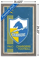 NFL Los Angeles Chargers - Retro Logo 17 Wall Poster