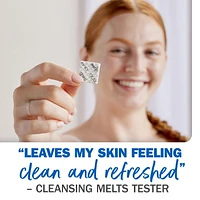 Olay Cleansing Melts + Hyaluronic Face Cleanser, Water-Activated Face Wash Cleans, Tones, and Refreshes Skin, 32CT