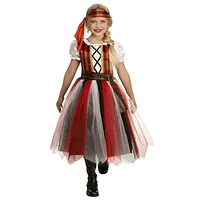 Girls' Marooned Pirate Lass Costume M