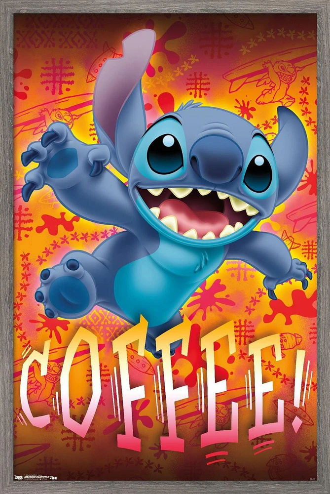 Disney Lilo and Stitch - Coffee Wall Poster, 22.375" x 34"