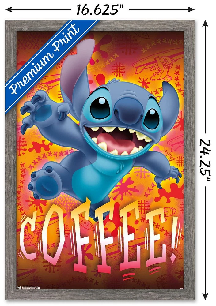 Disney Lilo and Stitch - Coffee Wall Poster, 22.375" x 34"