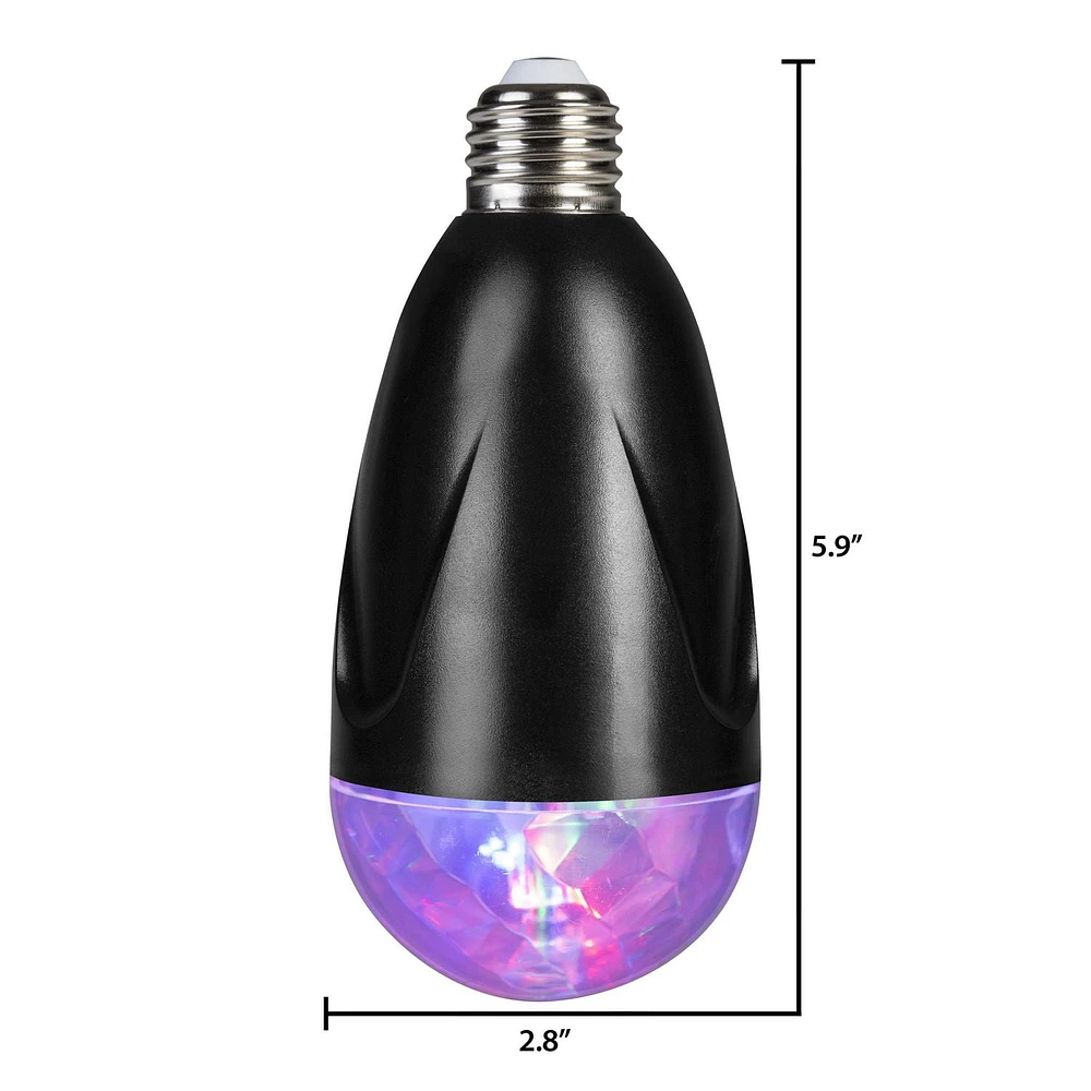 Lightshow Projection Light Bulb-Spirals (RGB)