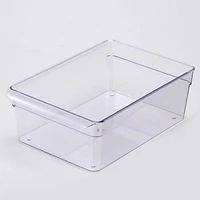 Mainstays Large Fridge Organizer, Clear Fridge Storage Bin - Large