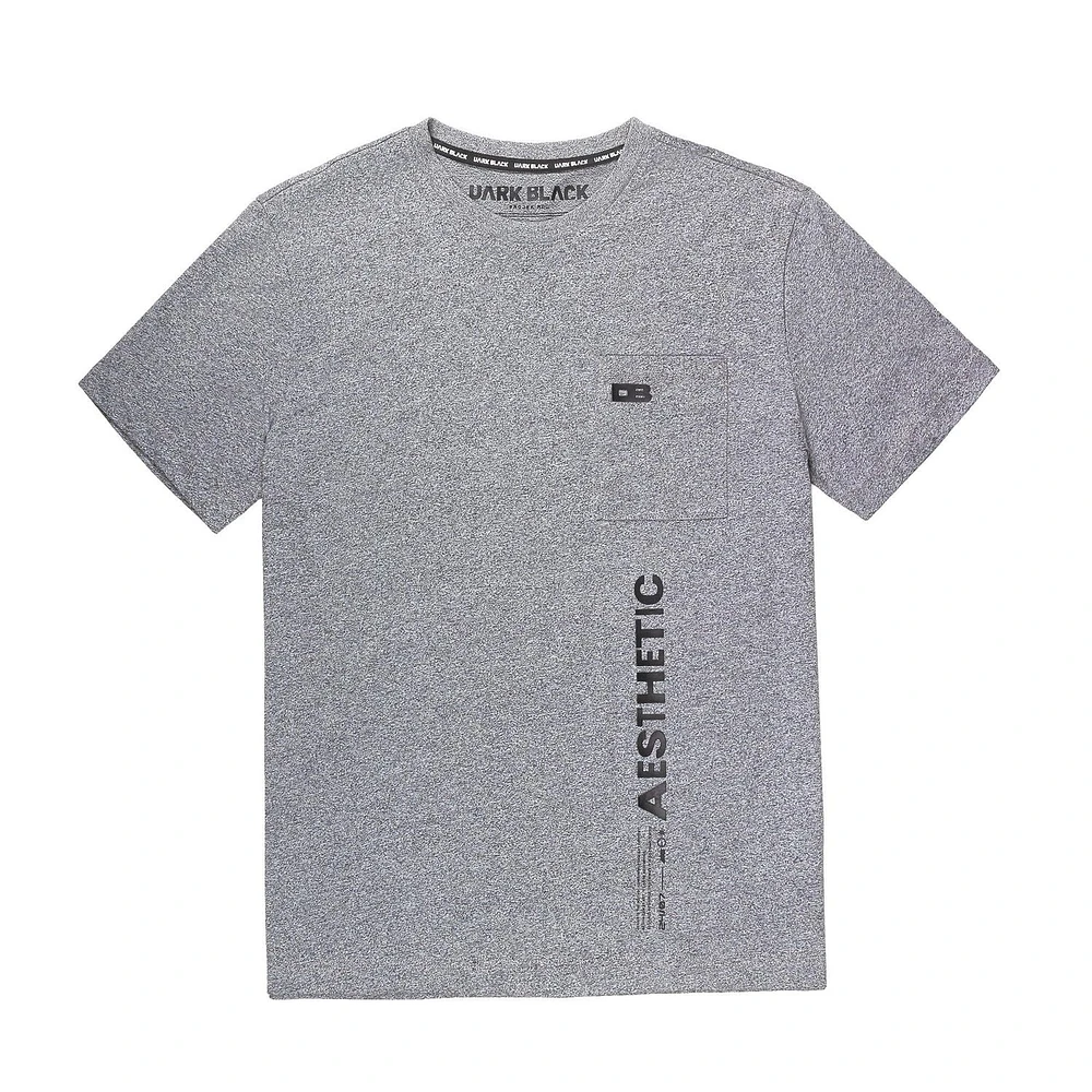 Dark Black Men's Short-Sleeve T-Shirt