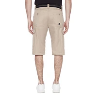 Capri Cargo à ceinture pour homme de Dark Black Tailles P-TTG