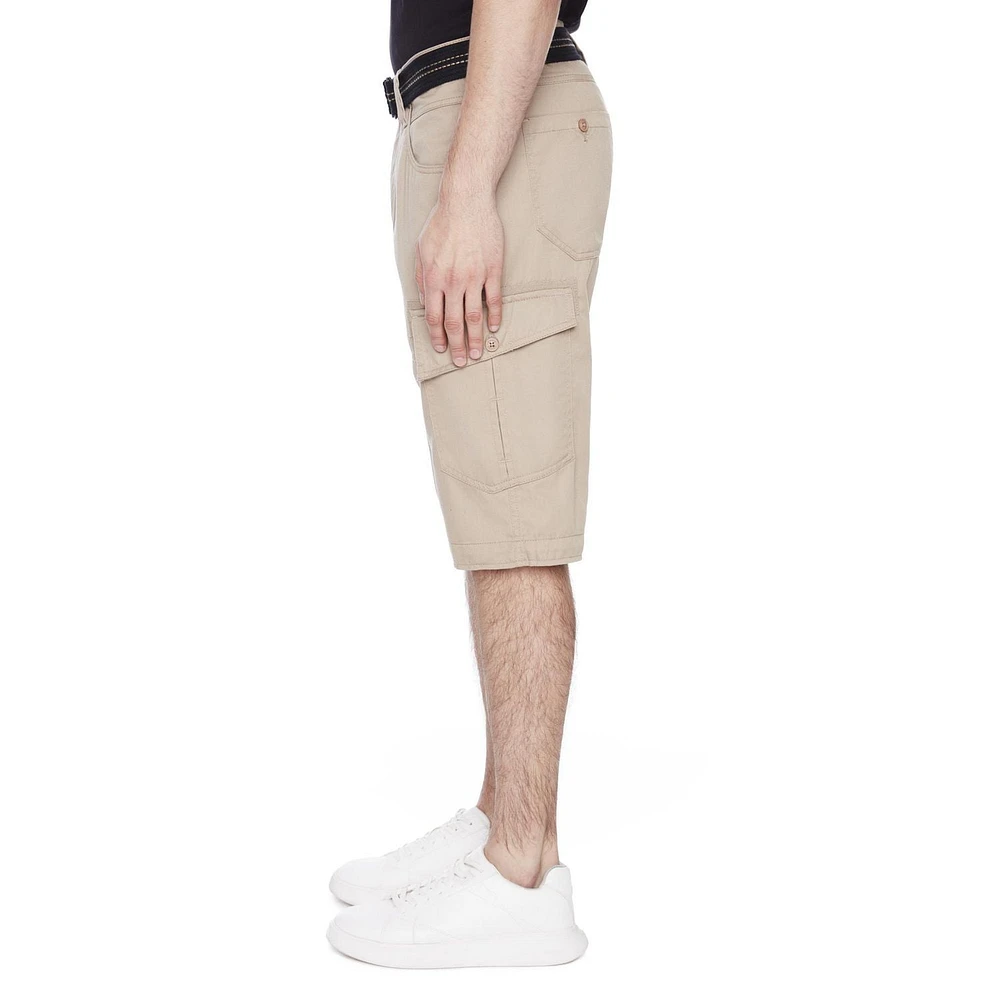 Capri Cargo à ceinture pour homme de Dark Black Tailles P-TTG