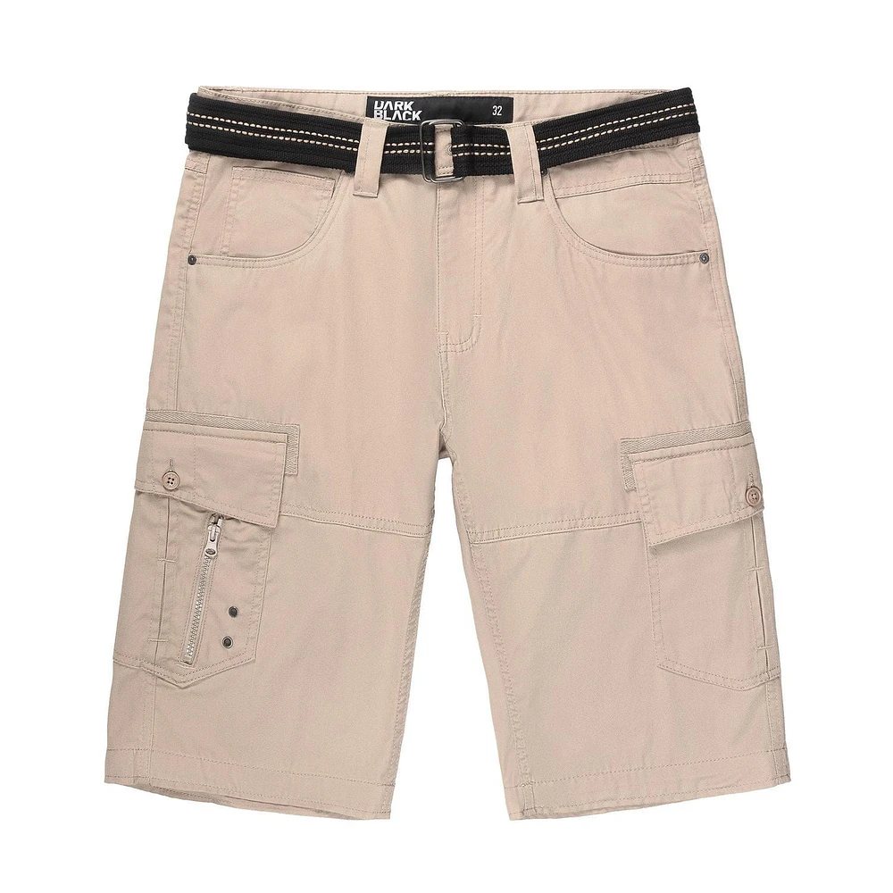 Capri Cargo à ceinture pour homme de Dark Black Tailles P-TTG