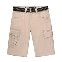 Capri Cargo à ceinture pour homme de Dark Black Tailles P-TTG