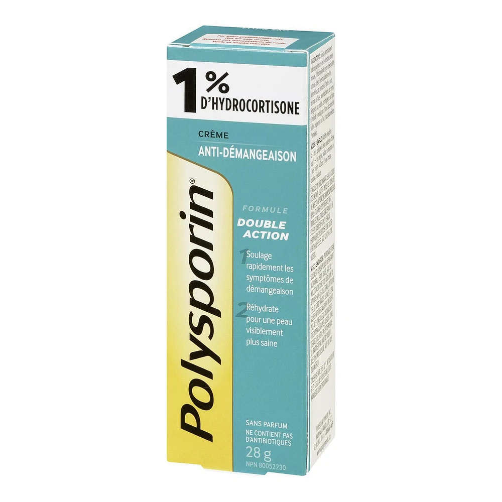 Polysporin 1% Hydrocortisone Anti Itch Cream, 28 g