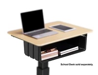 Rocelco Book Box for 28" Height Adjustable Mobile School Standing Desk