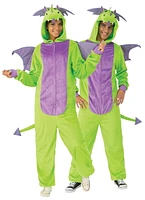 Green Dragon Onesie Adult Costume